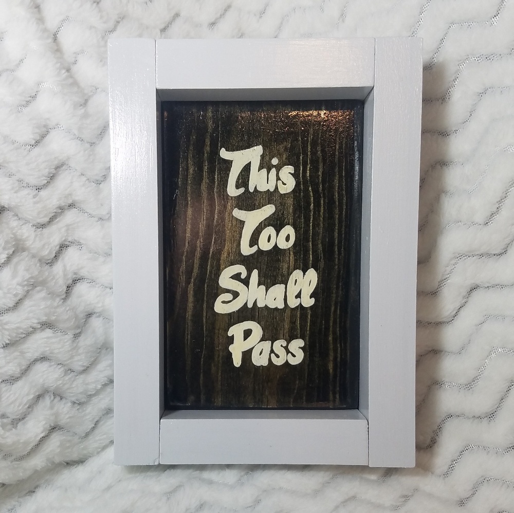 Handpainted wooden sign